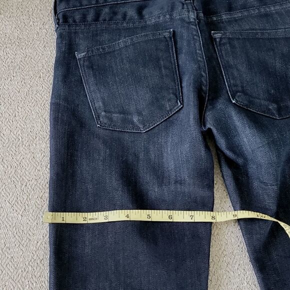 J Crew NWOT Toothpick Low Rise Skinny Dark Blue Jeans - Size 24 - Picture 9 of 15